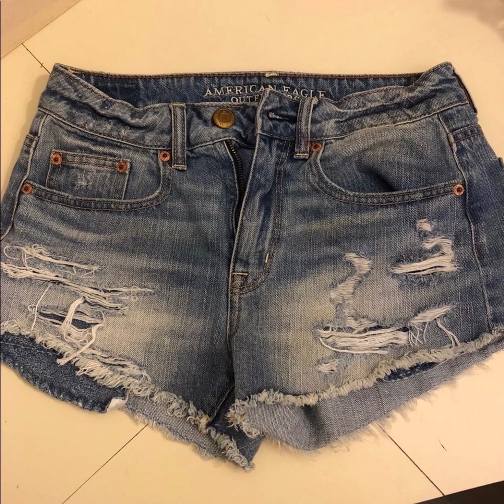 American Eagle hi rise festival shorts